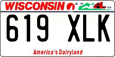 WI license plate 619XLK