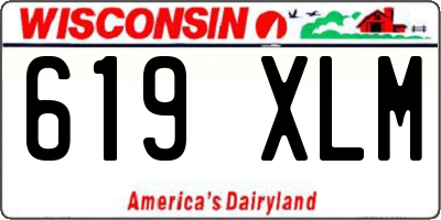 WI license plate 619XLM
