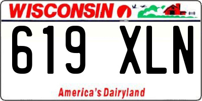 WI license plate 619XLN