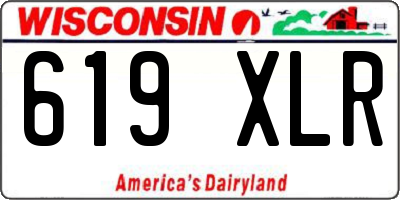 WI license plate 619XLR