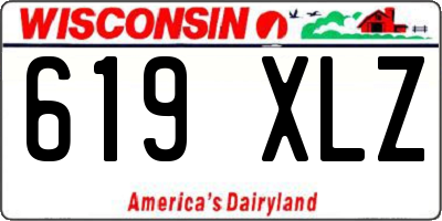 WI license plate 619XLZ