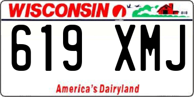 WI license plate 619XMJ