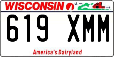 WI license plate 619XMM