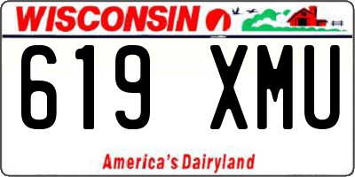 WI license plate 619XMU