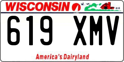 WI license plate 619XMV