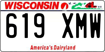 WI license plate 619XMW
