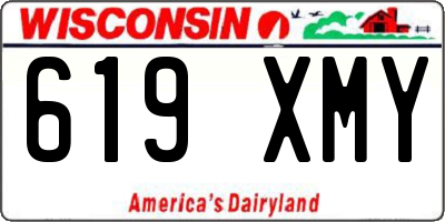 WI license plate 619XMY