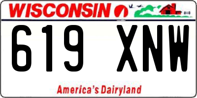 WI license plate 619XNW