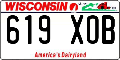 WI license plate 619XOB