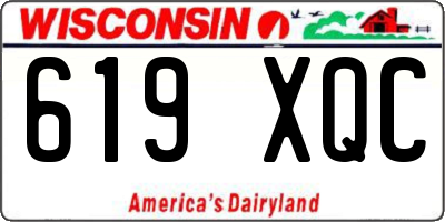 WI license plate 619XQC
