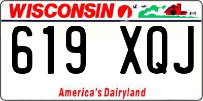 WI license plate 619XQJ