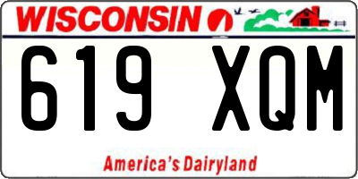 WI license plate 619XQM
