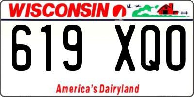 WI license plate 619XQO
