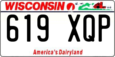 WI license plate 619XQP