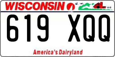 WI license plate 619XQQ