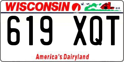 WI license plate 619XQT
