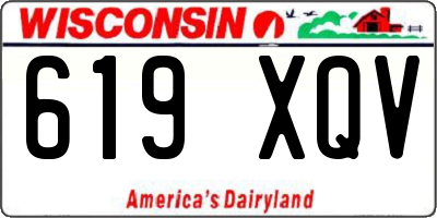 WI license plate 619XQV