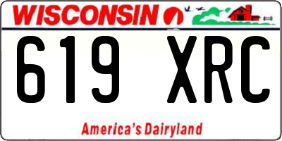 WI license plate 619XRC