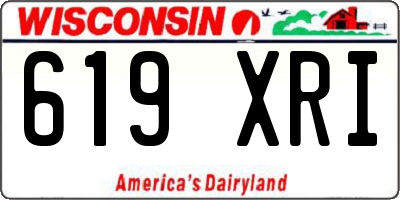 WI license plate 619XRI