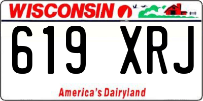 WI license plate 619XRJ