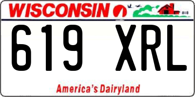 WI license plate 619XRL