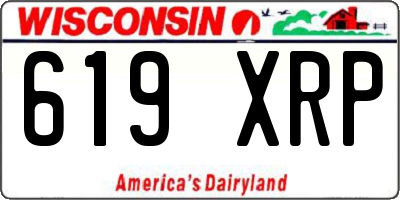 WI license plate 619XRP