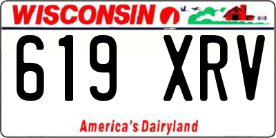 WI license plate 619XRV