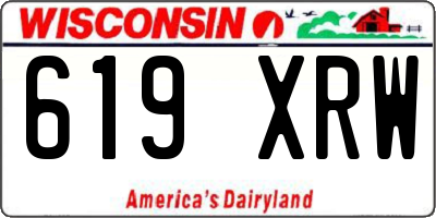WI license plate 619XRW