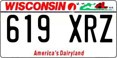 WI license plate 619XRZ