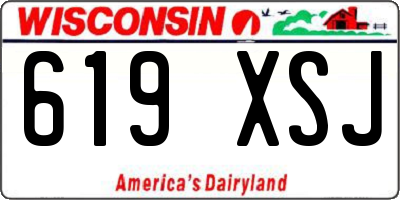 WI license plate 619XSJ