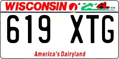 WI license plate 619XTG