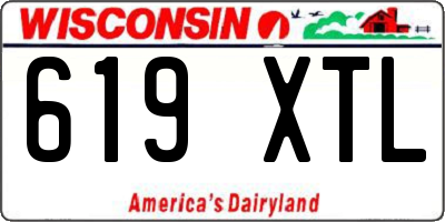 WI license plate 619XTL