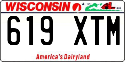WI license plate 619XTM