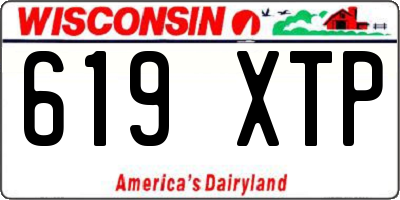 WI license plate 619XTP