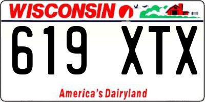 WI license plate 619XTX
