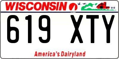 WI license plate 619XTY