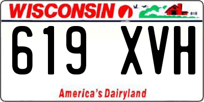 WI license plate 619XVH