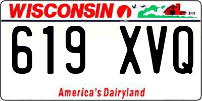 WI license plate 619XVQ