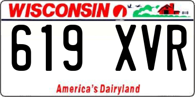 WI license plate 619XVR