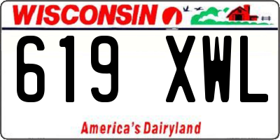 WI license plate 619XWL