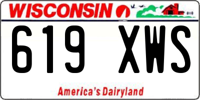 WI license plate 619XWS