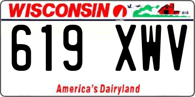 WI license plate 619XWV