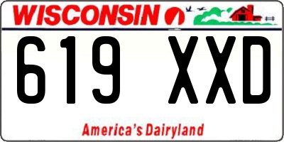 WI license plate 619XXD