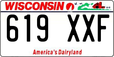 WI license plate 619XXF