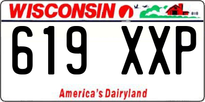 WI license plate 619XXP