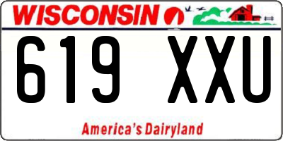 WI license plate 619XXU