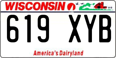 WI license plate 619XYB