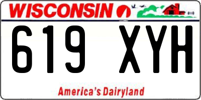 WI license plate 619XYH