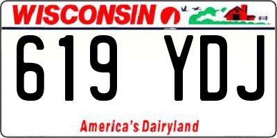 WI license plate 619YDJ