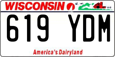 WI license plate 619YDM